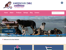 Tablet Screenshot of americandogkw.com